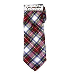 Knotty & Nice tartan plaid tie new
